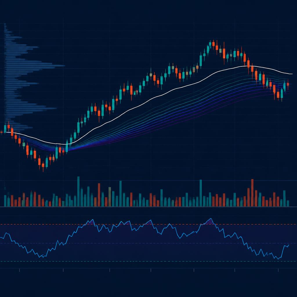 Intraday trading setup research concept with charts, levels, and market context
